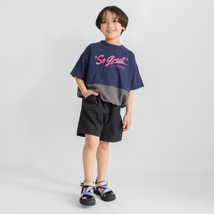 バイカラー切り替え半袖Tシャツ | ブランシェス | 詳細画像15 