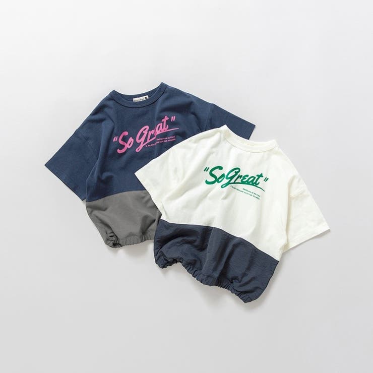 バイカラー切り替え半袖Tシャツ | ブランシェス | 詳細画像18 