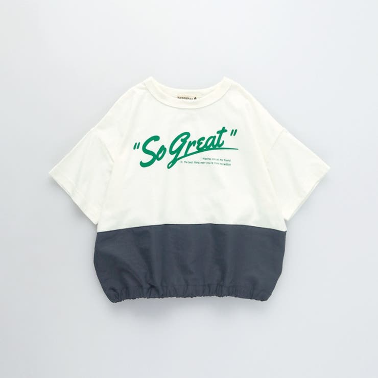 バイカラー切り替え半袖Tシャツ | ブランシェス | 詳細画像2 