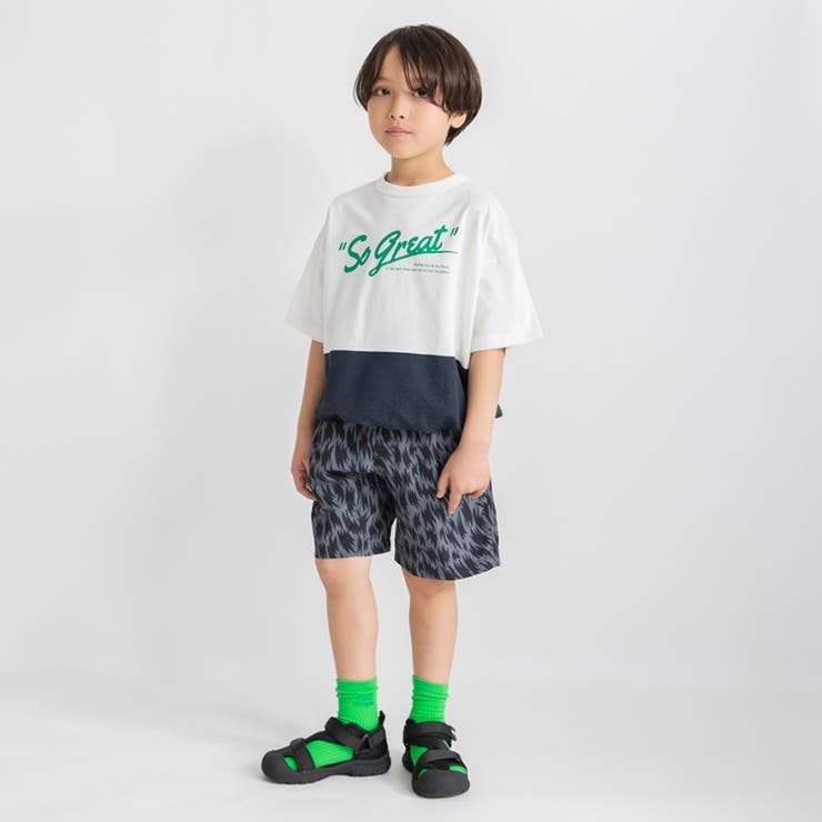 バイカラー切り替え半袖Tシャツ | ブランシェス | 詳細画像4 