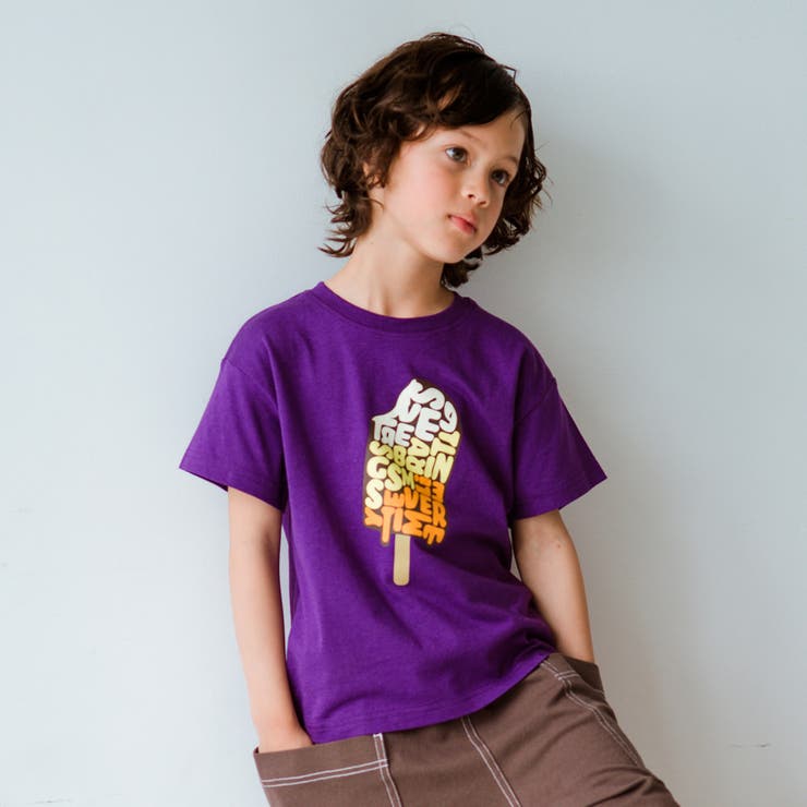 パープル | 【接触冷感】 アソートグラフィックTシャツ | ブランシェス