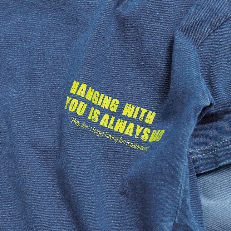 インディゴ天竺ラウンドヘムTシャツ | ブランシェス | 詳細画像19 