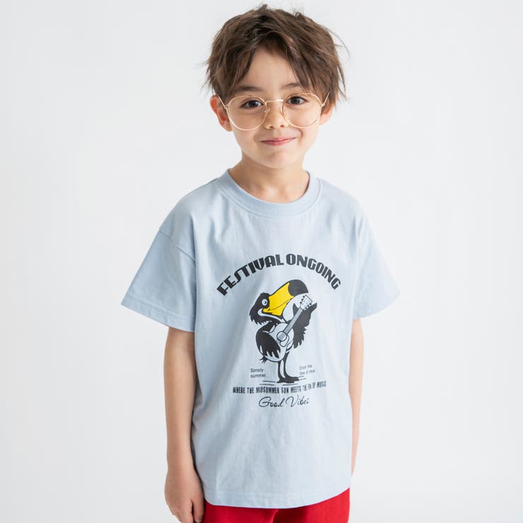 サックス | 【プチプラ／吸水速乾】アソート半袖Tシャツ | ブランシェス