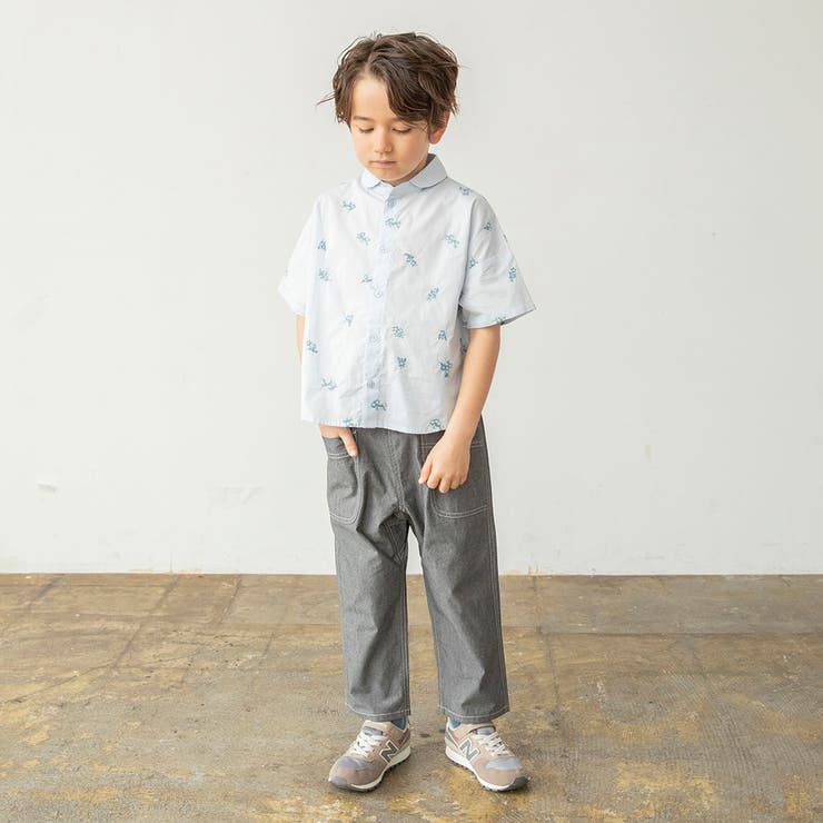【おそろい】花刺しゅう半袖シャツ/キッズ/男の子/女の子/ブラウス/150cm | ブランシェス | 詳細画像11 