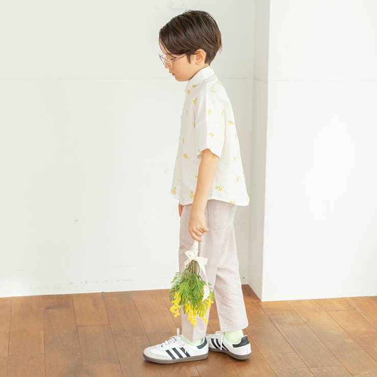 【おそろい】花刺しゅう半袖シャツ/キッズ/男の子/女の子/ブラウス/150cm | ブランシェス | 詳細画像5 