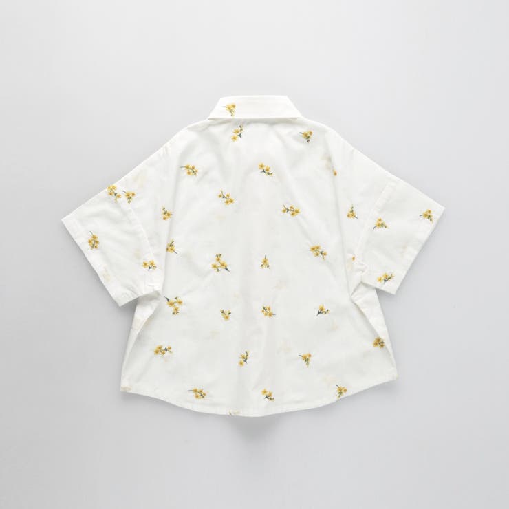 【おそろい】花刺しゅう半袖シャツ/キッズ/男の子/女の子/ブラウス/150cm | ブランシェス | 詳細画像9 