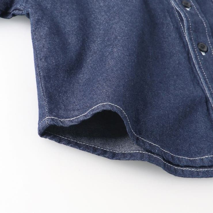 【デニム/ワンウォッシュ】半袖シャツ | ブランシェス | 詳細画像11 