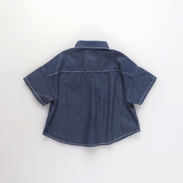 【デニム/ワンウォッシュ】半袖シャツ | ブランシェス | 詳細画像13 