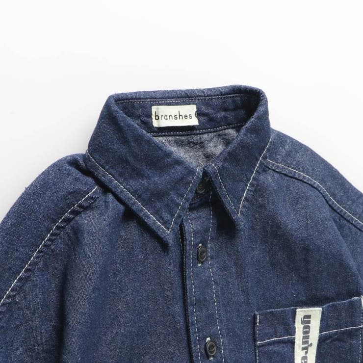 【デニム/ワンウォッシュ】半袖シャツ | ブランシェス | 詳細画像8 