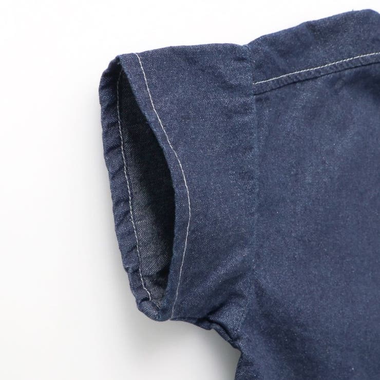 【デニム/ワンウォッシュ】半袖シャツ | ブランシェス | 詳細画像9 