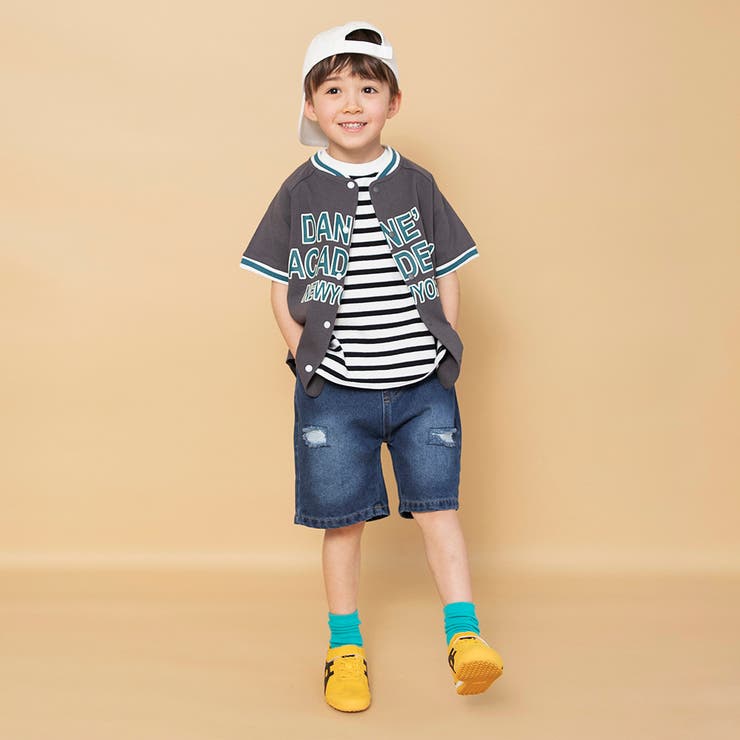 【WEB限定】ベースボール風半袖シャツ | ブランシェス | 詳細画像3 