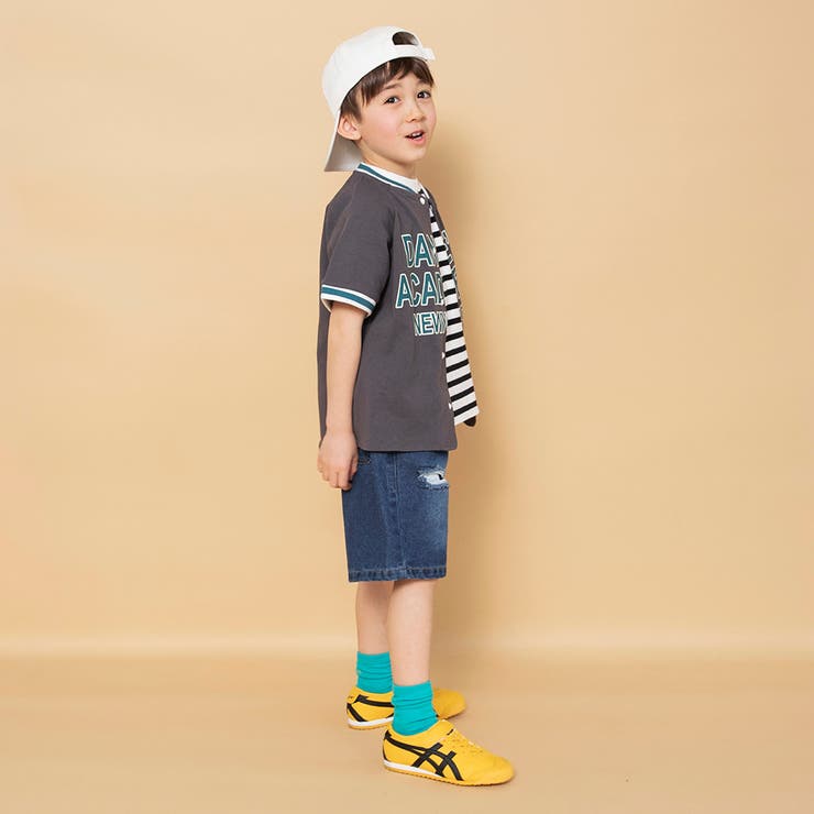 【WEB限定】ベースボール風半袖シャツ | ブランシェス | 詳細画像6 