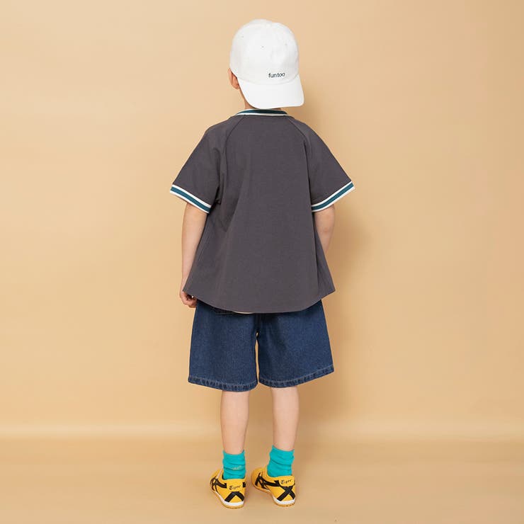 【WEB限定】ベースボール風半袖シャツ | ブランシェス | 詳細画像7 