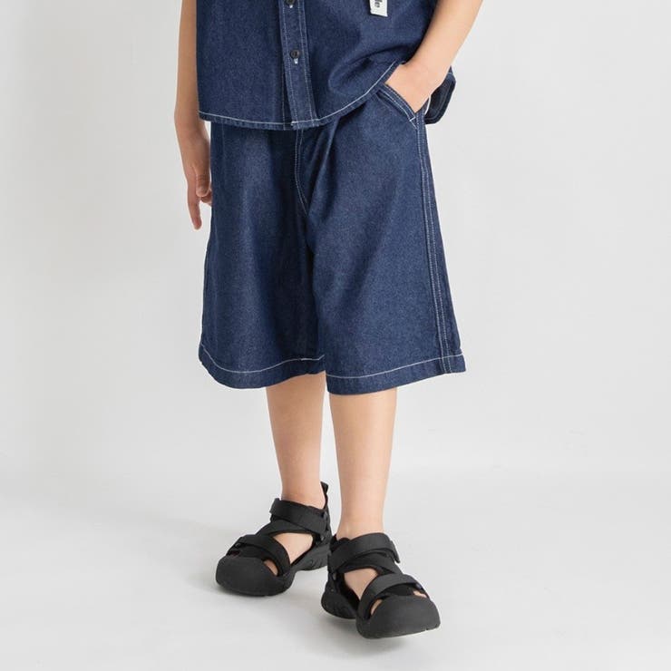 【デニム/ワンウォッシュ】ハーフパンツ | ブランシェス | 詳細画像1 