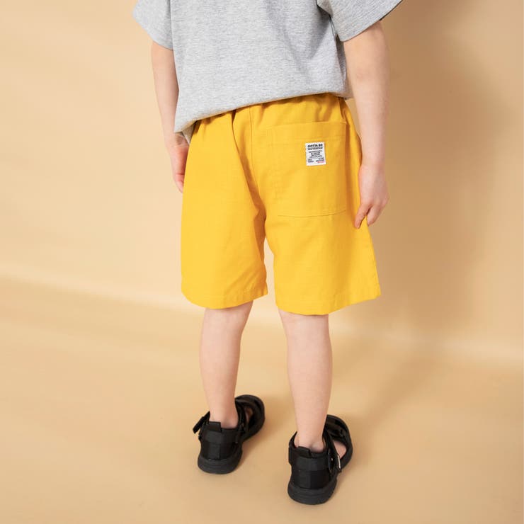 カラシ | 【WEB限定】カラバリ スラブ ハーフパンツ | ブランシェス