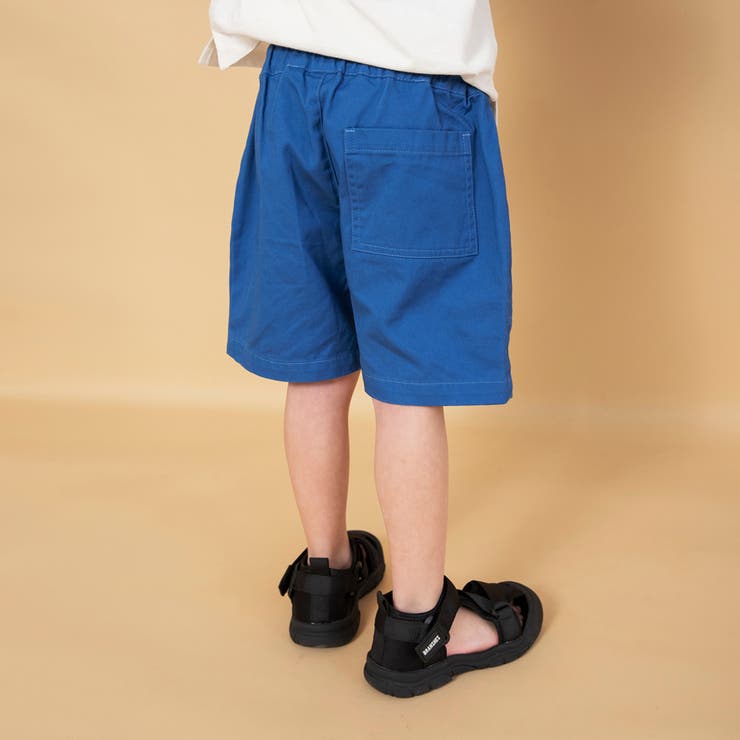 ブルーグレー | 【WEB限定】カラバリ ツイル ハーフパンツ | ブランシェス