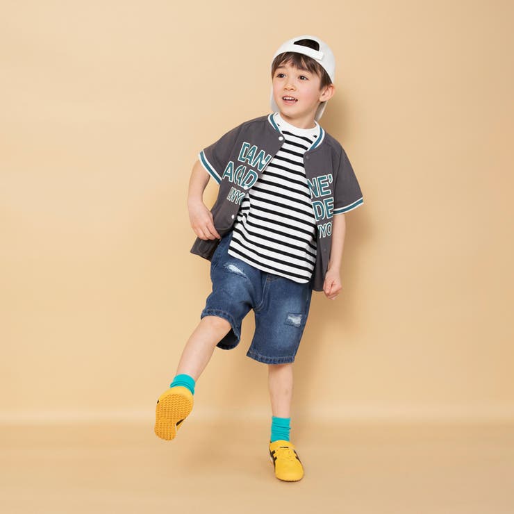 【WEB限定】クラッシュ デニム ハーフパンツ | ブランシェス | 詳細画像4 