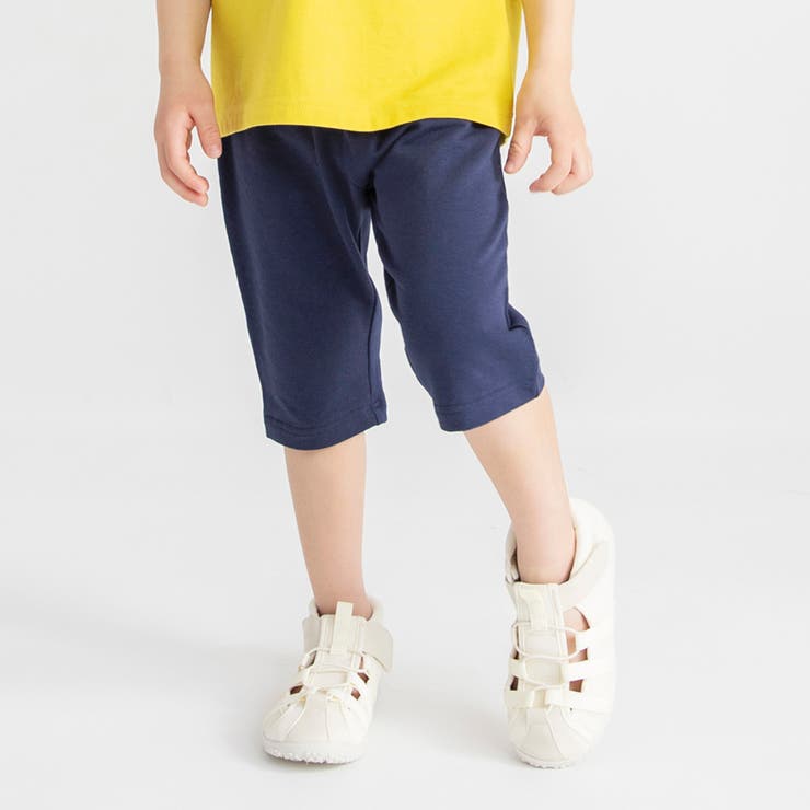 ネイビーブルー | 【ブランシェスmini】ひざが隠れるクロップドパンツ | ブランシェス