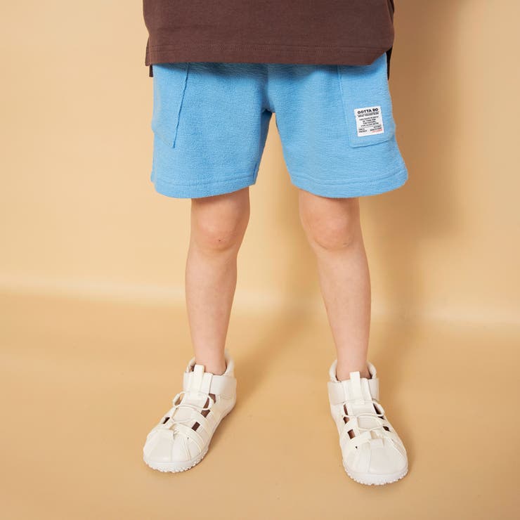 ブルー | 【WEB限定】やわらか パイル ハーフパンツ | ブランシェス