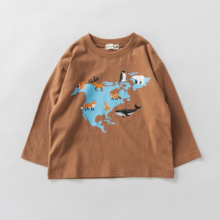 ブラウン | 【ブランシェスmini】アソート長袖Tシャツ 130cm 通園 | ブランシェス