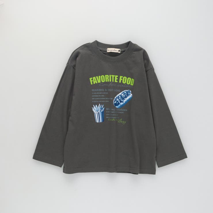 チャコールグレー | 【プチプラ】アソートグラフィック長袖Ｔシャツ ロンＴ 150cm | ブランシェス