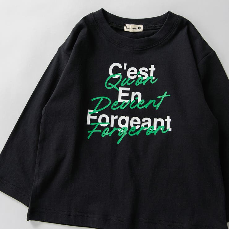 ブラック | 【プチプラ】アソートグラフィック長袖Ｔシャツ ロンＴ 150cm | ブランシェス