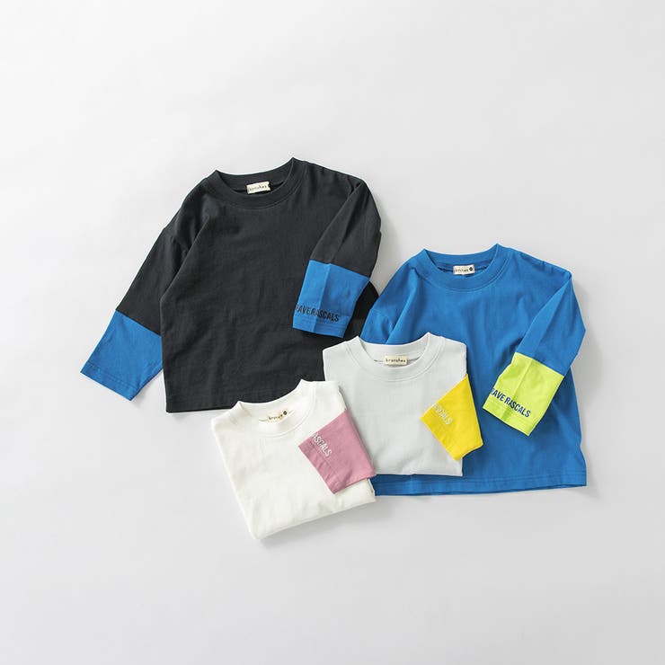 【プチプラ】袖配色切替長袖Tシャツ 150cm ジュニア | ブランシェス | 詳細画像14 