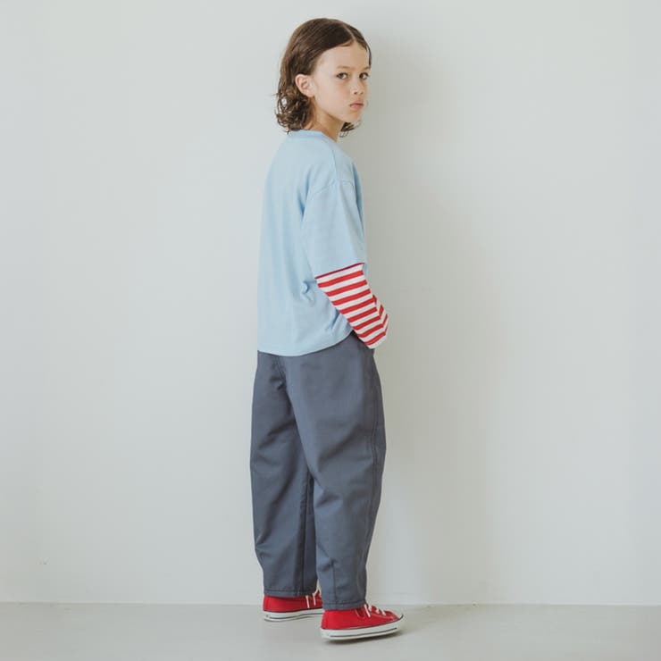 レイヤード風長袖Tシャツ 150cm 男女兼用 ユニセックス 通園 通学 | ブランシェス | 詳細画像5 