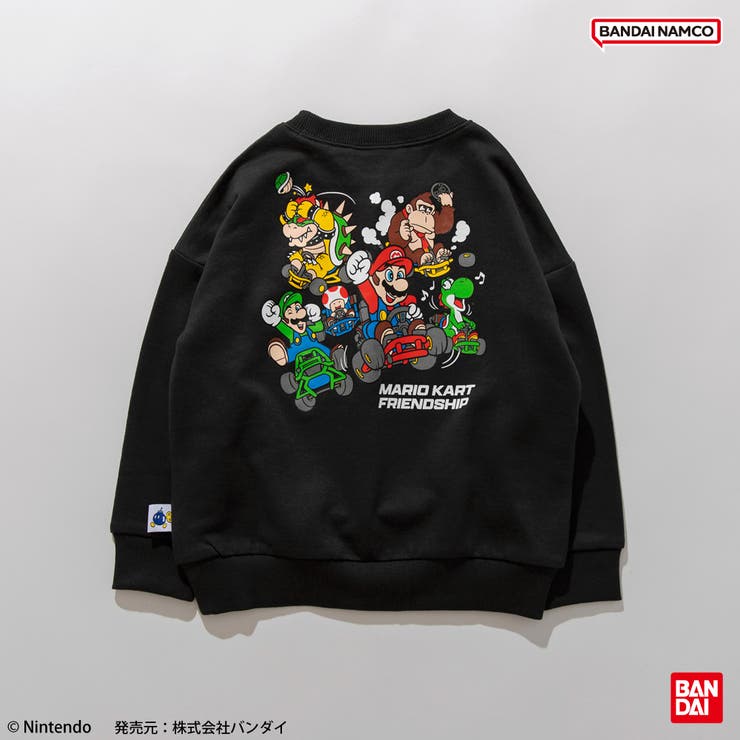 ブラック | 【マリオカート】トレーナー/マリオ/ニンテンドー/任天堂/裏毛/150cm | ブランシェス