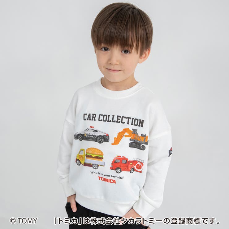 アイボリー | TOMICA トミカ×branshesプリント トレーナー | ブランシェス