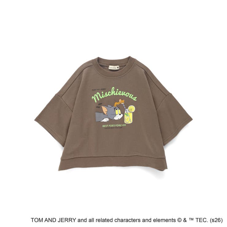 【WEB先行/トムとジェリー】スウェット7分袖Tシャツ | ブランシェス | 詳細画像13 