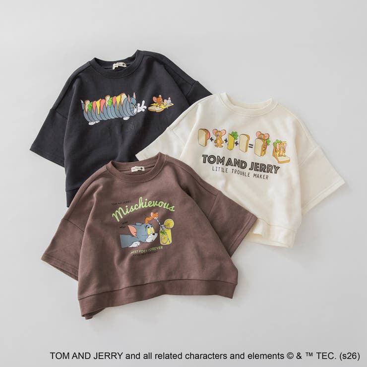 【WEB先行/トムとジェリー】スウェット7分袖Tシャツ | ブランシェス | 詳細画像19 