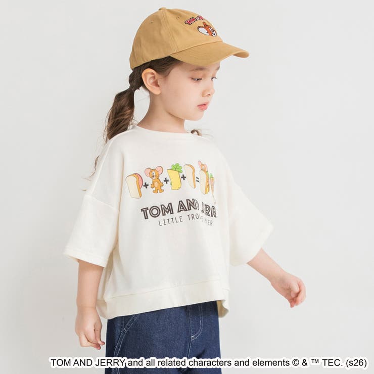 【WEB先行/トムとジェリー】スウェット7分袖Tシャツ | ブランシェス | 詳細画像5 
