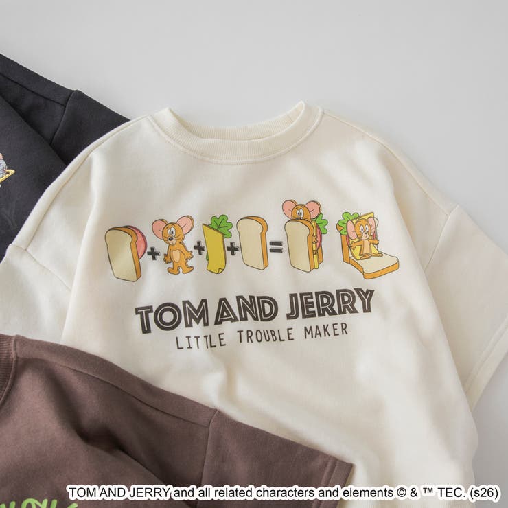【WEB先行/トムとジェリー】スウェット7分袖Tシャツ | ブランシェス | 詳細画像8 