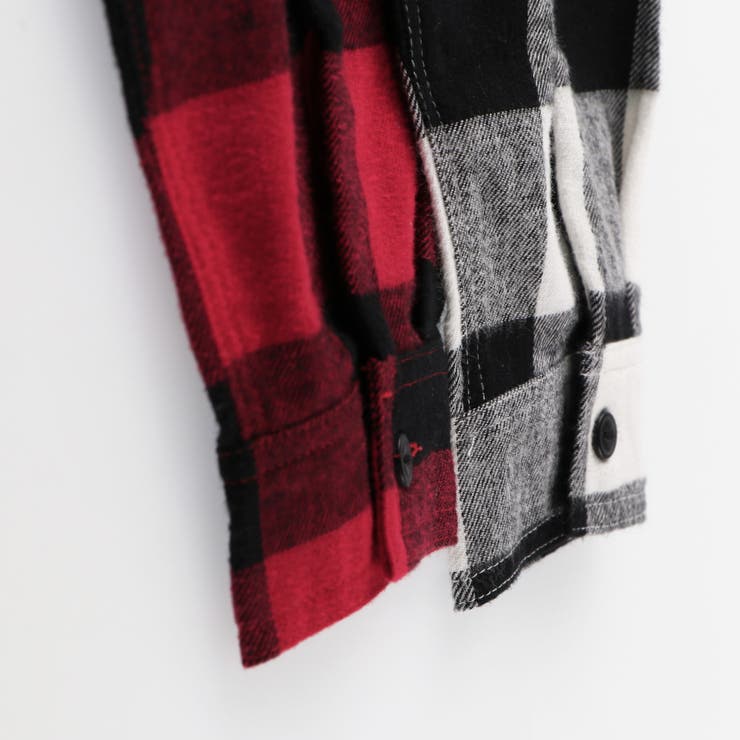 TOMICA トミカ×branshes 先染めチェック柄長袖シャツ | ブランシェス | 詳細画像8 