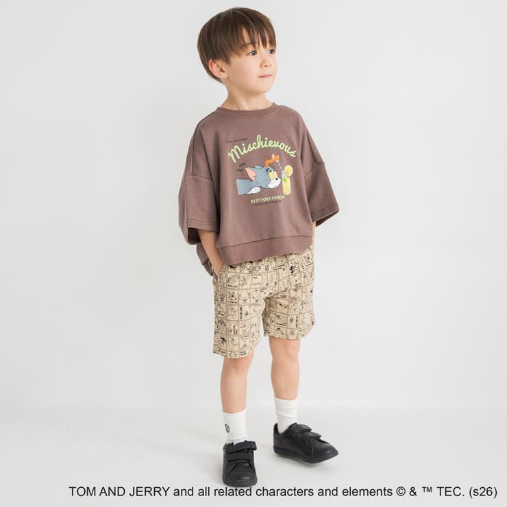 【WEB先行/トムとジェリー】総柄ハーフパンツ | ブランシェス | 詳細画像3 