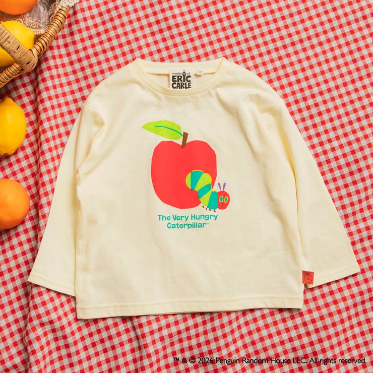 クリーム | 【絵本コラボ/はらぺこあおむし】長袖Tシャツ | ブランシェス