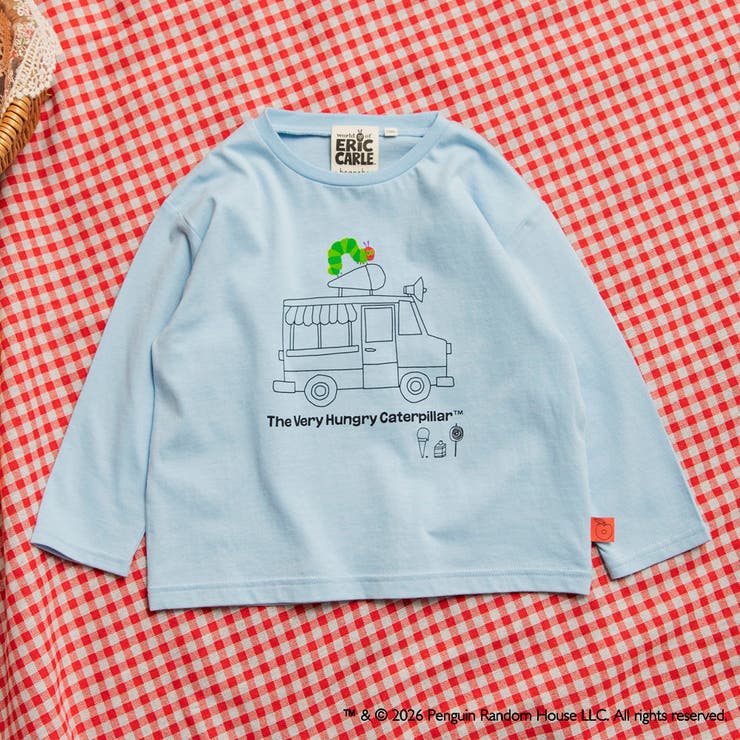 ブルー | 【絵本コラボ/はらぺこあおむし】長袖Tシャツ | ブランシェス