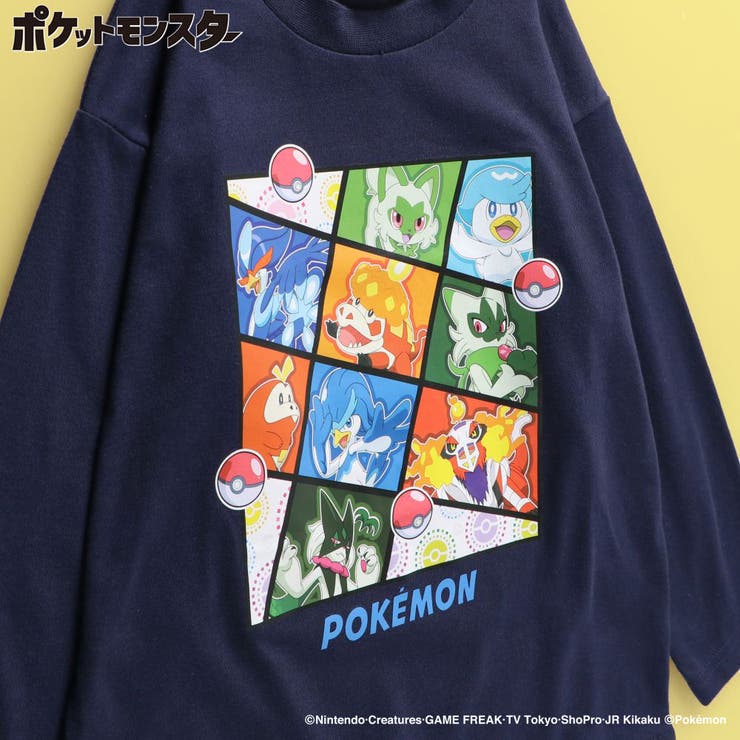 22:ネイビーブルー | 【ポケモン】長袖Tシャツ 150cm 男女兼用 ユニセックス ロンT | ブランシェス