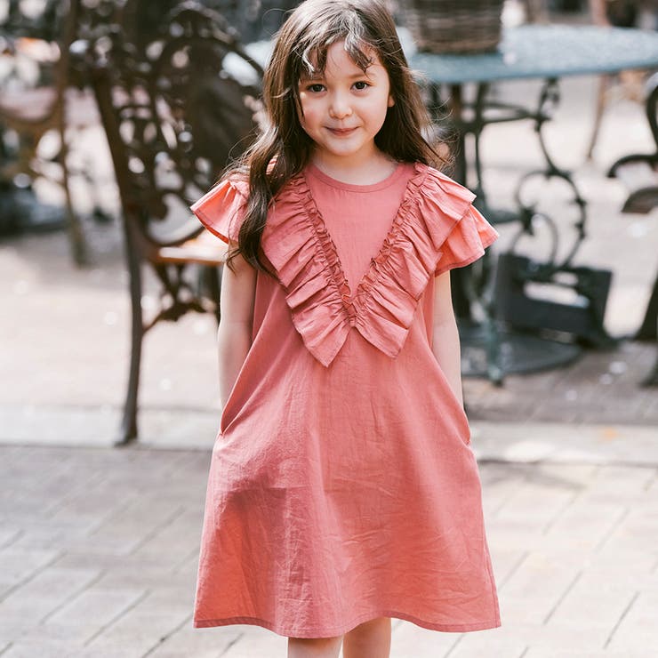 フリル半袖ワンピース 品番 Brsk Branshes ブランシェス のキッズファッション通販 Shoplist ショップリスト
