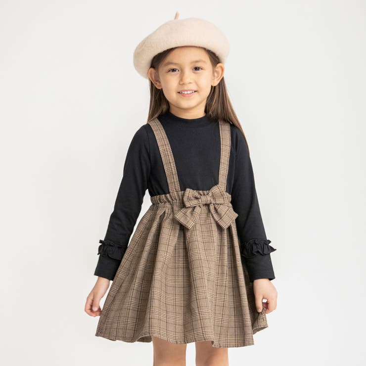 リボン付きドッキングワンピース 品番 Brsk Branshes ブランシェス のキッズファッション通販 Shoplist ショップリスト