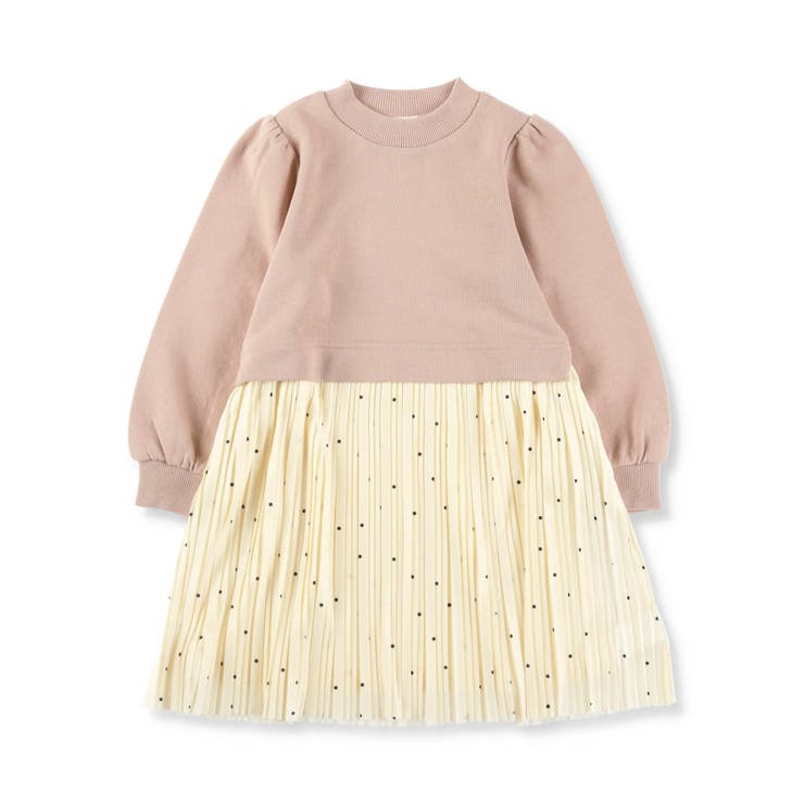 プリーツドッキングワンピース 子供服 キッズ | ブランシェス | 詳細画像2 