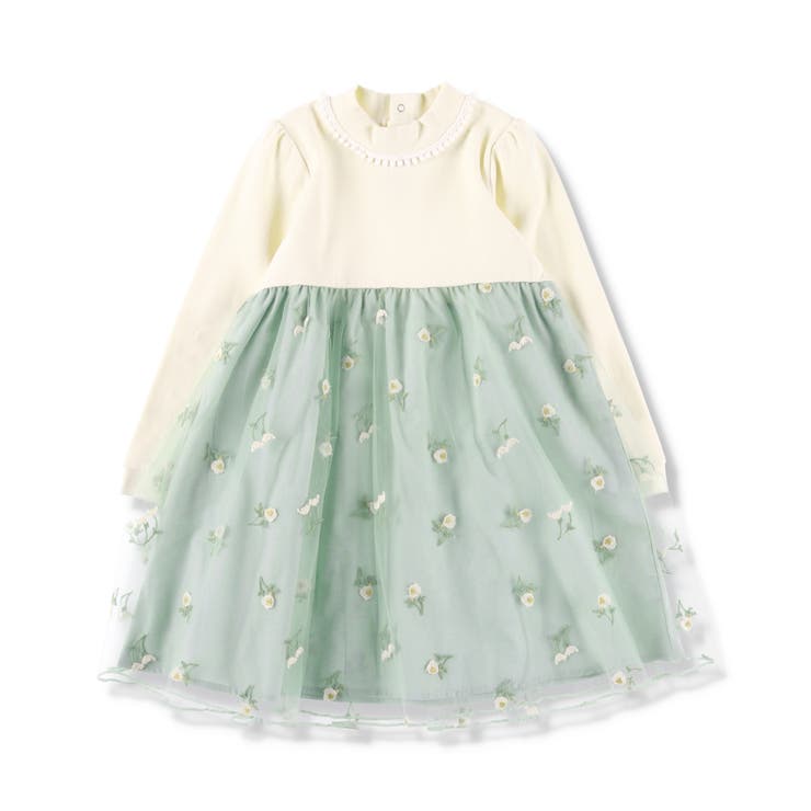 【プチキメ服】チュール長袖ワンピース 子供服 キッズ | ブランシェス | 詳細画像13 
