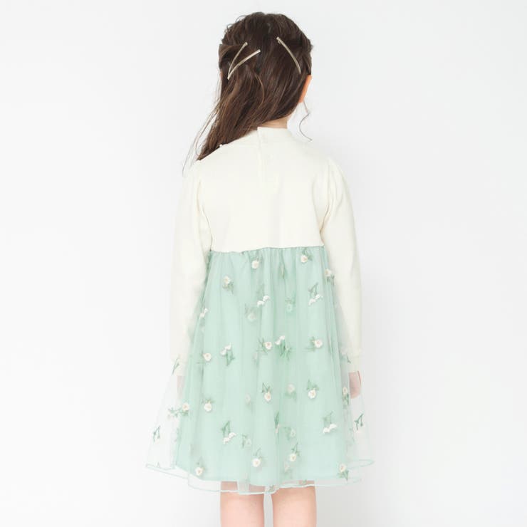 【プチキメ服】チュール長袖ワンピース 子供服 キッズ | ブランシェス | 詳細画像22 
