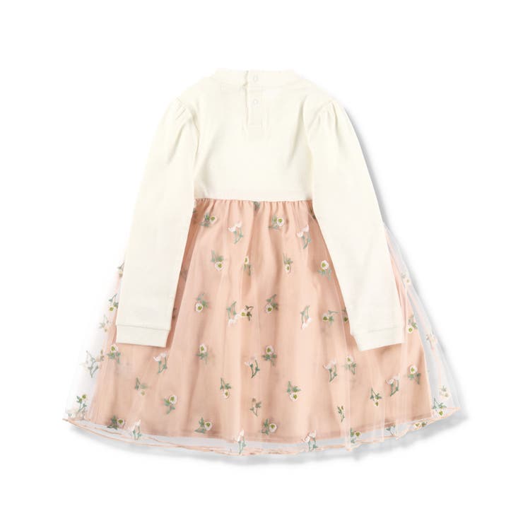 【プチキメ服】チュール長袖ワンピース 子供服 キッズ | ブランシェス | 詳細画像3 