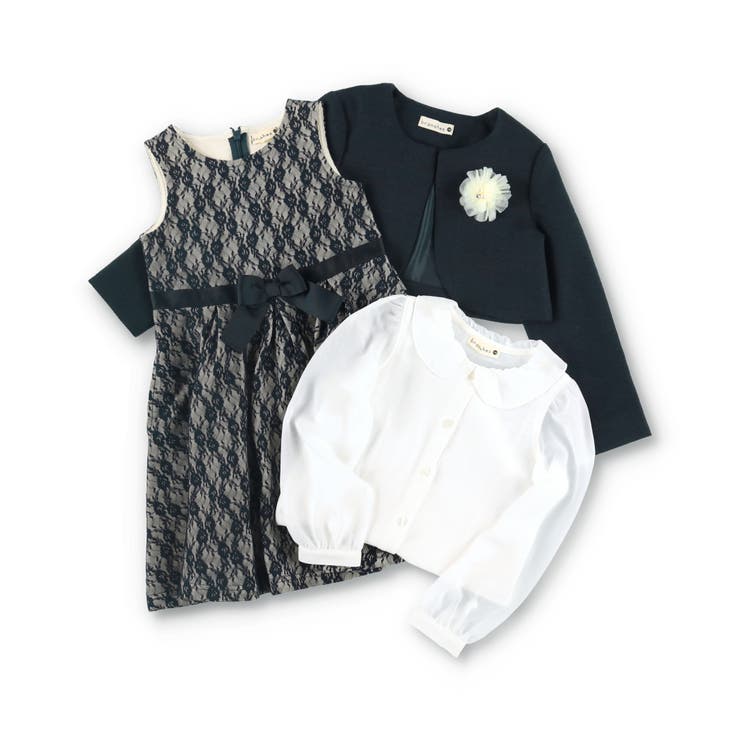 【特典付き】キメ服3点セット（GIRLS ネイビー） 子供服 キッズ | ブランシェス | 詳細画像2 