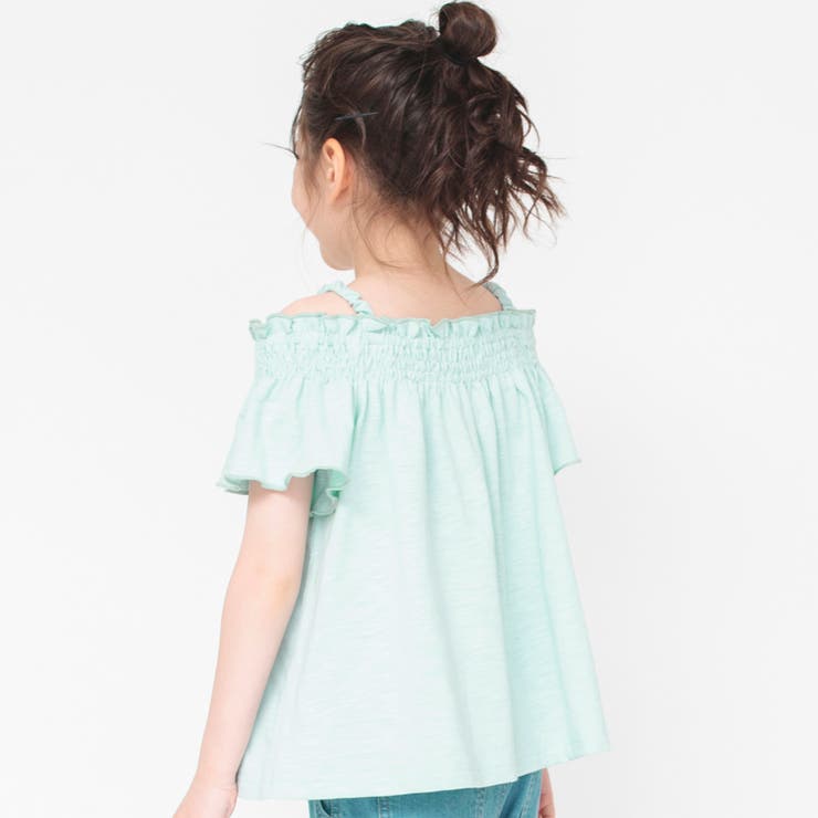 シャーリングオフショダーTシャツ 子供服 キッズ | ブランシェス | 詳細画像14 