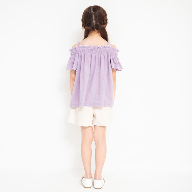 シャーリングオフショダーTシャツ 子供服 キッズ | ブランシェス | 詳細画像4 