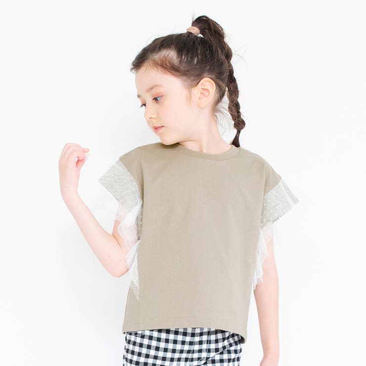 袖チュールTシャツ 子供服 キッズ | ブランシェス | 詳細画像3 