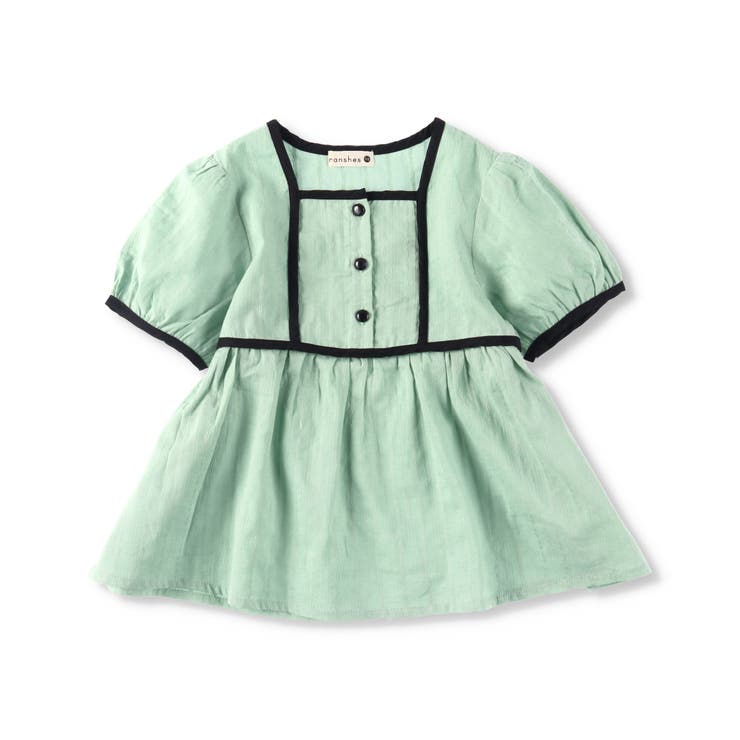 【プチレディ】配色パイピング半袖ブラウス 子供服 キッズ | ブランシェス | 詳細画像11 